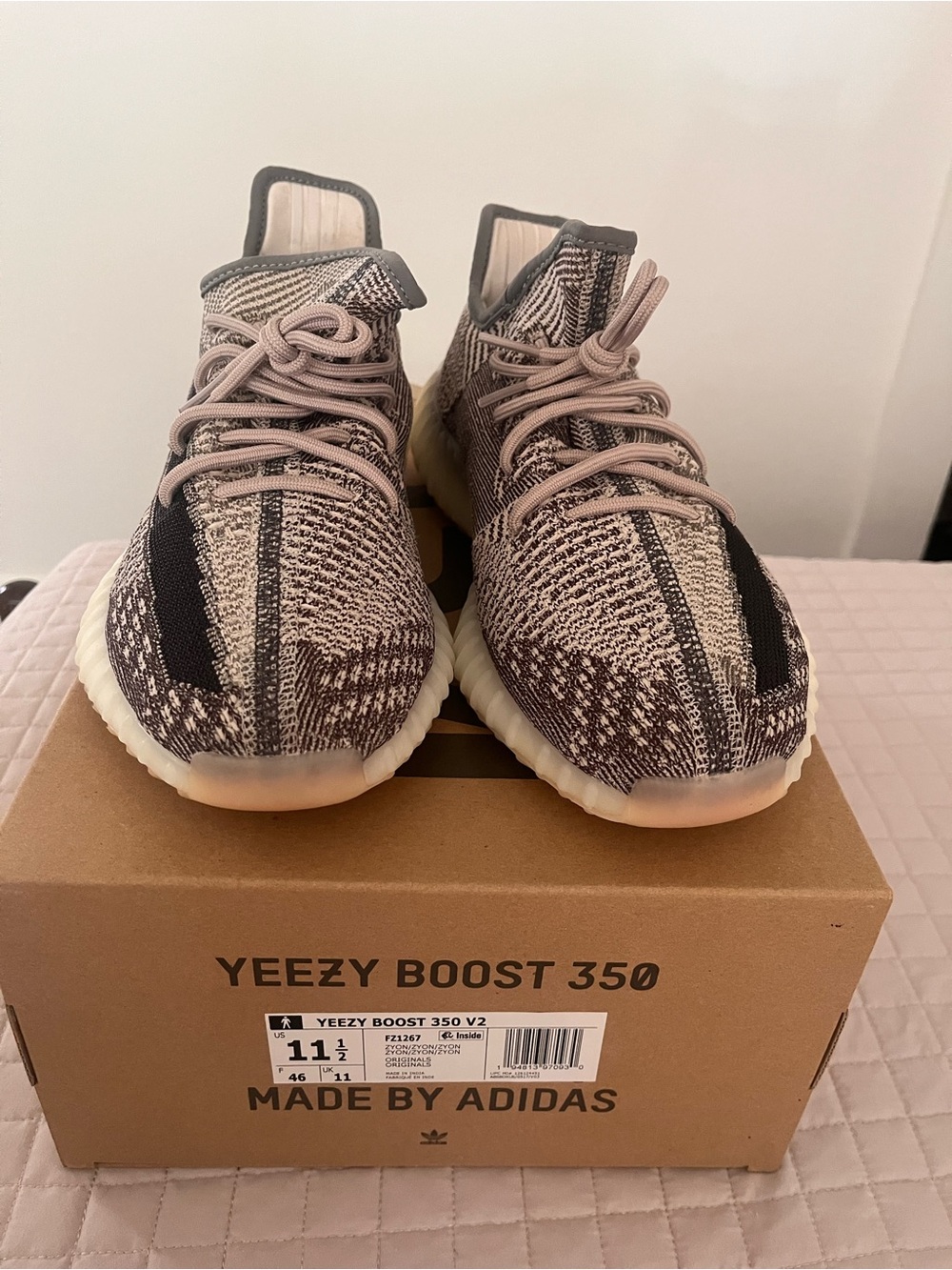 Adidas Yeezy Boost 350 V2 - Tan and Black Knit